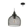 Straiton - Pendant - Black E27 - 1 x 60w