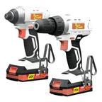Tork Craft - Drill, Impact Driver, 2 x 2.0Ah Batteries, Charger & Tool Bag