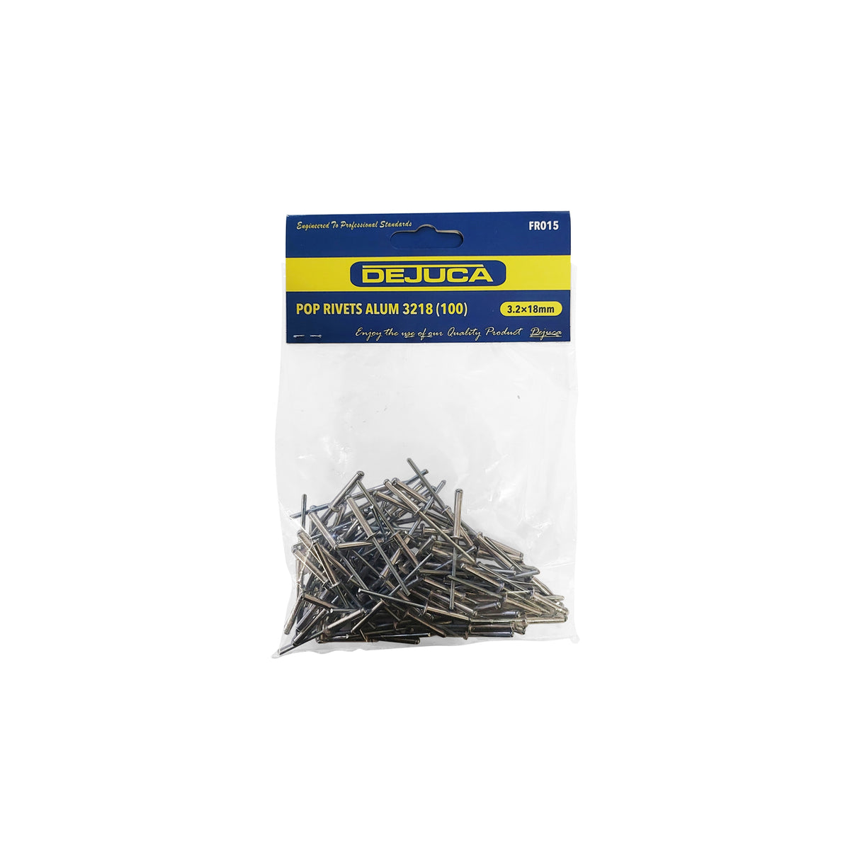 Dejuca - 100 Piece - Aluminium Pop Rivets - 3218