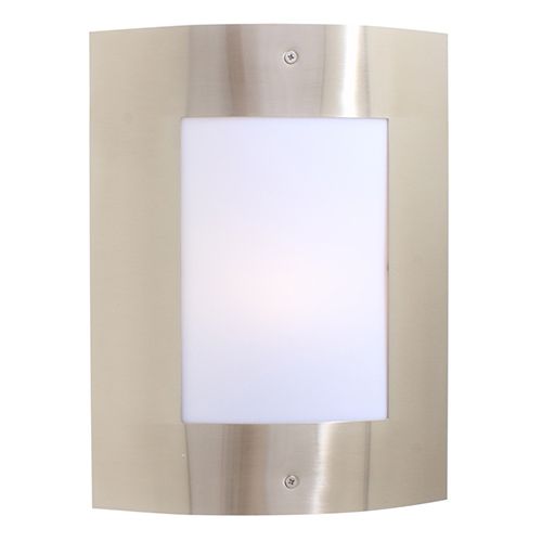 Plain Design Wall Light Satin Chrome