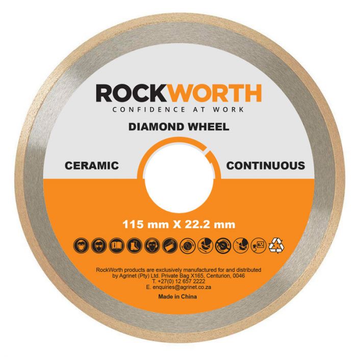 Rockworth - Diamond Wheel 230mm Continuous Rim