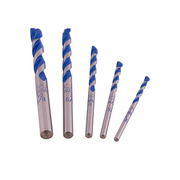 ALPEN - Granite Drill Bit Set 5Piece 4 5 6 8 10mm