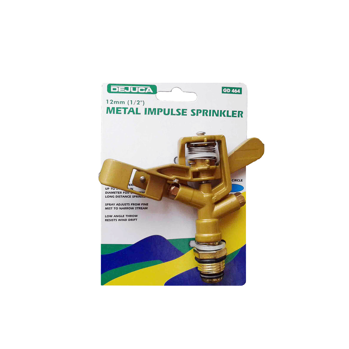 Dejuca - Zinc Impulse Sprinkler - 360 Degree - 12mm
