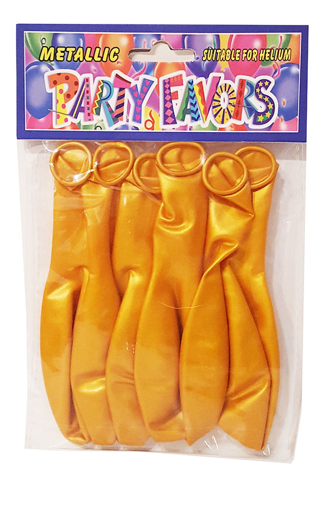 Metallic Gold Balloons - Pack of 6