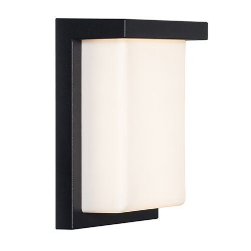 Lone Outdoor Wall Light Black LED 12W