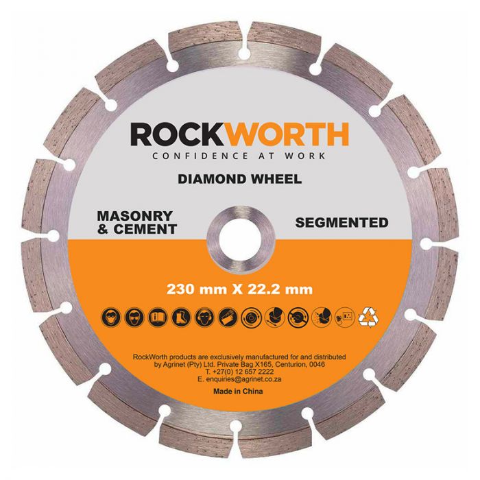 Rockworth - Diamond Wheel 230mm Segmented Rim