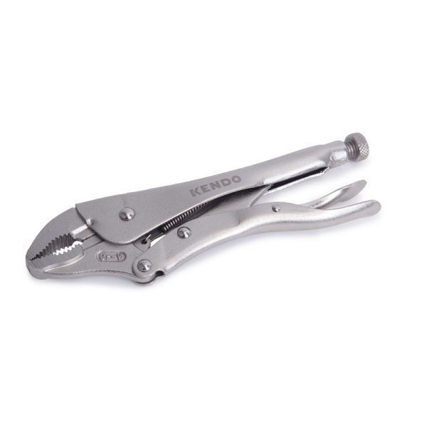 Kendo Vice Grip Curved Jaw (Lock Grip Pliers) - Silver 225mm