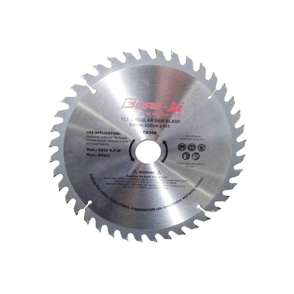 Bore-it - Circular Saw Blade - 235mm X 48t X 30/20/16b