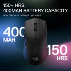 Redragon M916 PRO 26000DPI 5-Button Wireless Gaming Mouse - Black - White