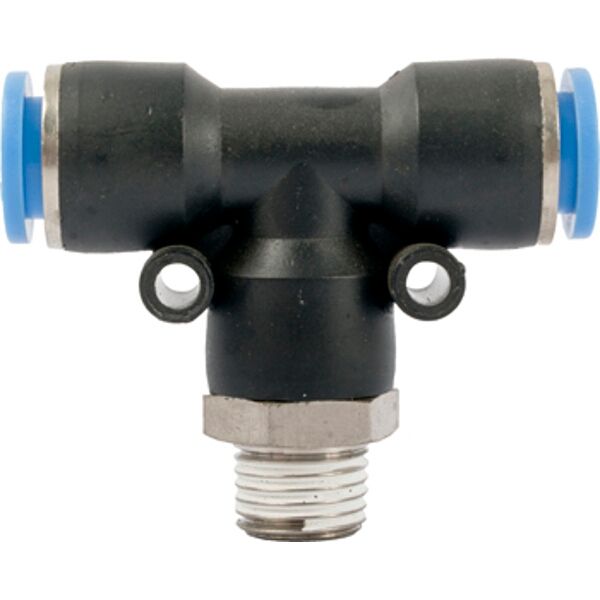 Aircraft Pu Hose Fitting Tee 10mm-1/4 M