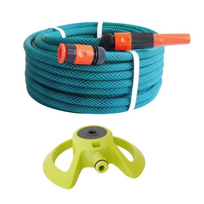 MTS 20m Hose Pipe Set with Fittings and Sprinkler (1/2')