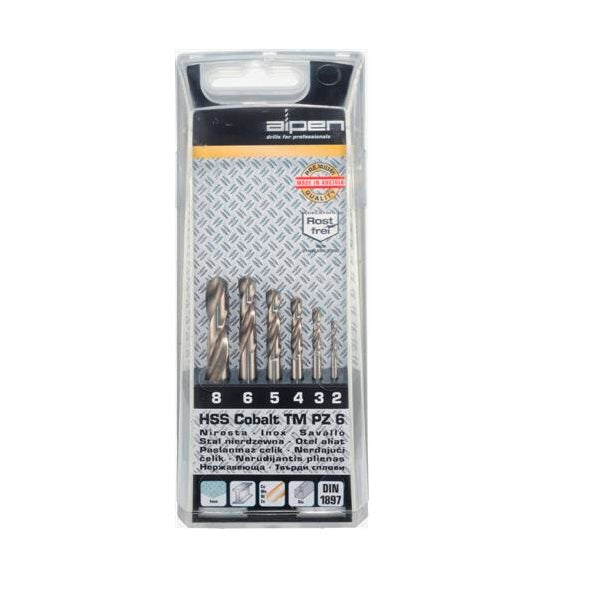 ALPEN - Cobalt Drill Bit Set 2-8mm Stubby