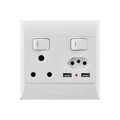 Socket 16A +Euro+2Xusb 4X4