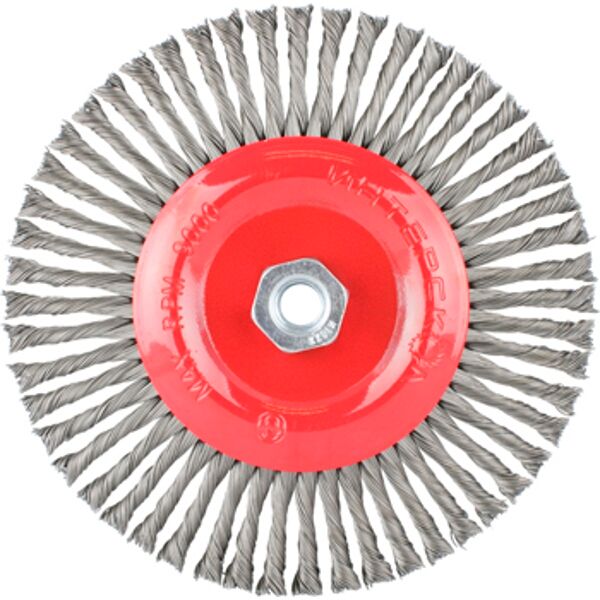 Tork Craft Wire Wheel Brush Single Sctn Twisted Stinger 175mmxm14 Blister