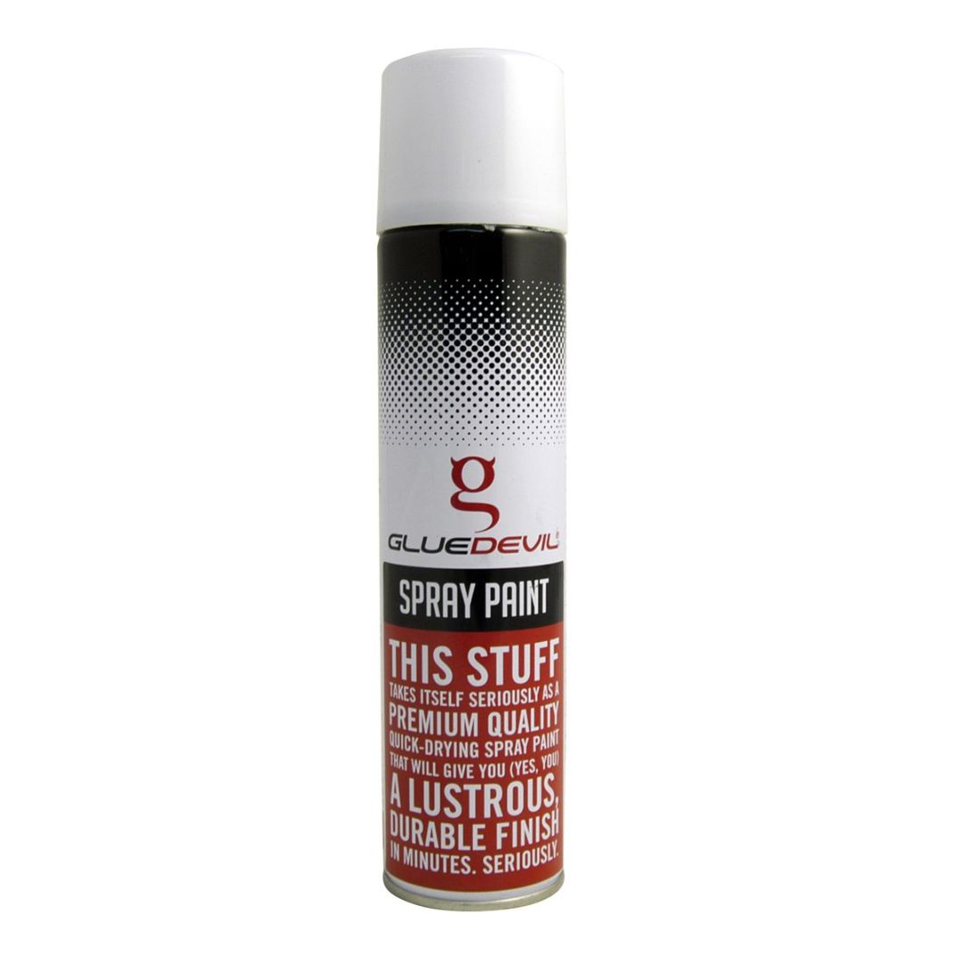 GlueDevil - 300ml Matt White Standard Spray Paint