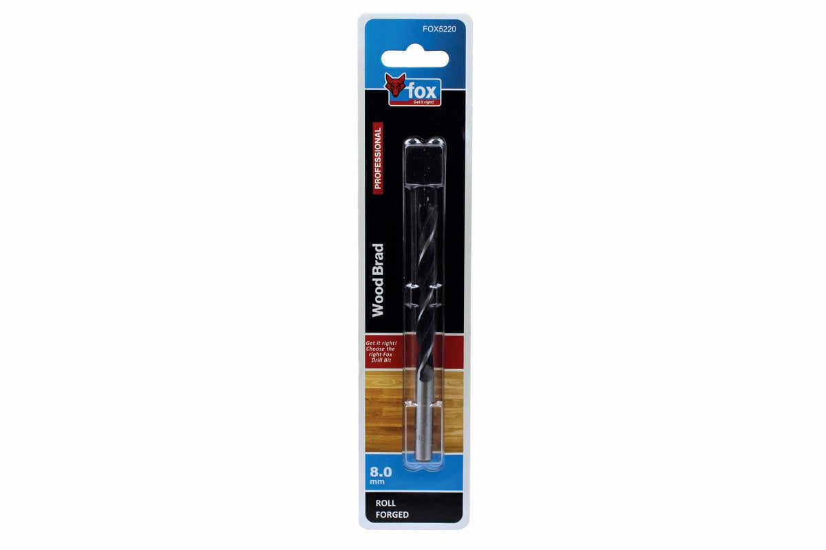 FOX Spiral Wood Drill Bit 8.0mm
