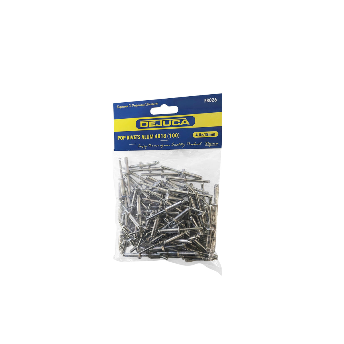 Dejuca - 100 Piece - Aluminium Pop Rivets - 4818