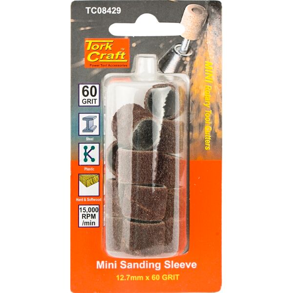 Tork Craft Mini Sanding Sleeve 12.7mm 60g