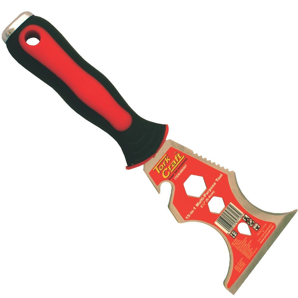 Tork Craft Scraper 15-In-1 Multi-Purpose Tool Stainless Steel
