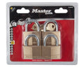 Master Lock Brass Ka Pad Lock - 4 Piece (50mm)