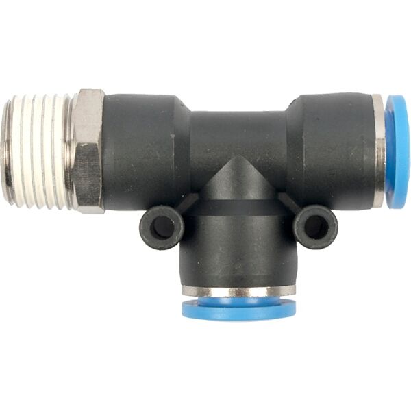 Aircraft Pu Hose Fitting Tee 12mm x 12mm x 1/2'M