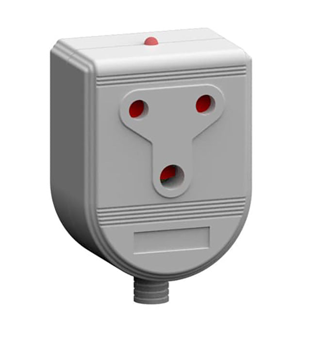 Electricmate 3 Pin Euro with 16 Amp Socket Janus Coupler With LED