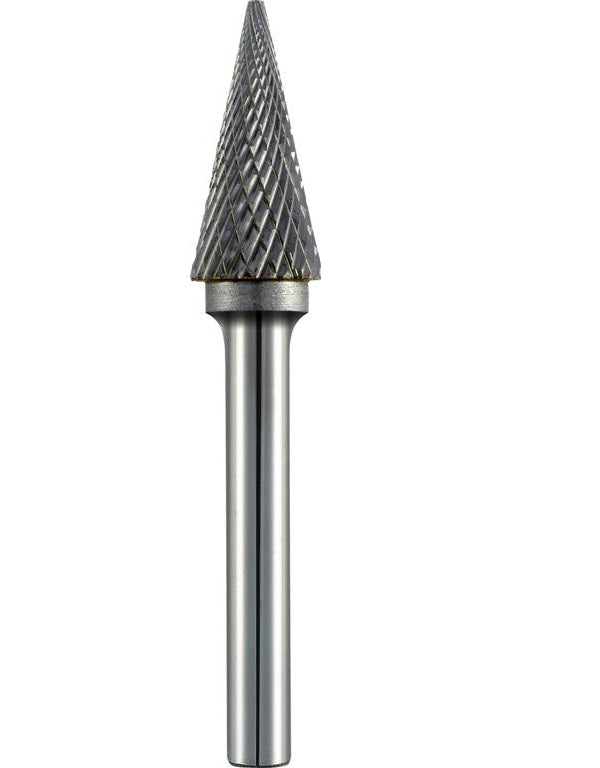 ALPEN - TC Rotary Burr 12mm Conical Pointed Nose for Hard Metals