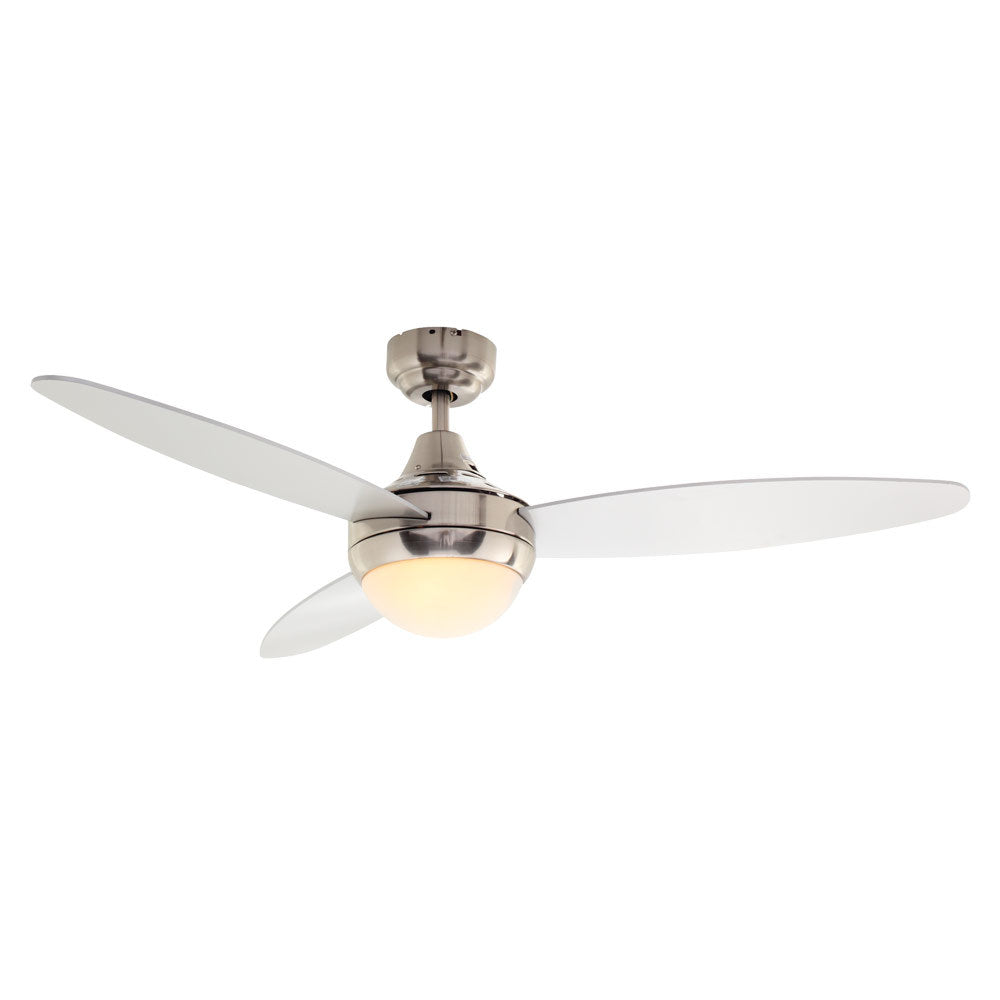 Swirl - Ceiling Fan - 3 Blades - Satin Chrome/Silver