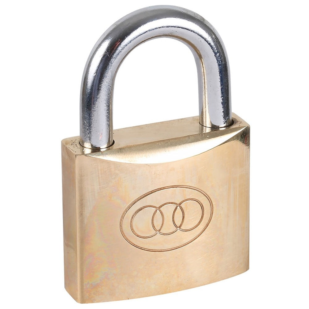 Tri-Circle Brass Padlock 63mm