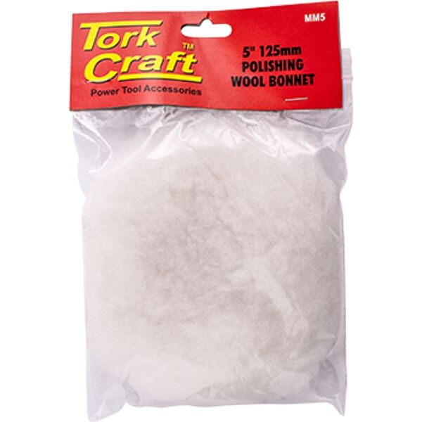 Tork Craft 5' 125mm Polishing Bonnet Wool