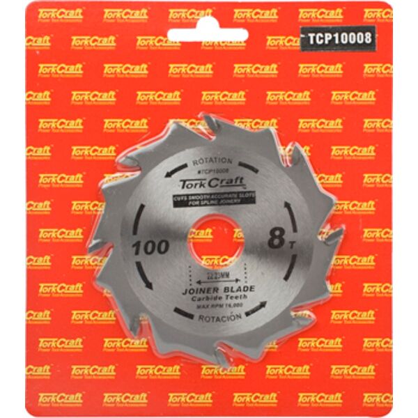 Tork Craft Blade Biscuit Joiner 100 X 8T 22.22mm TCT