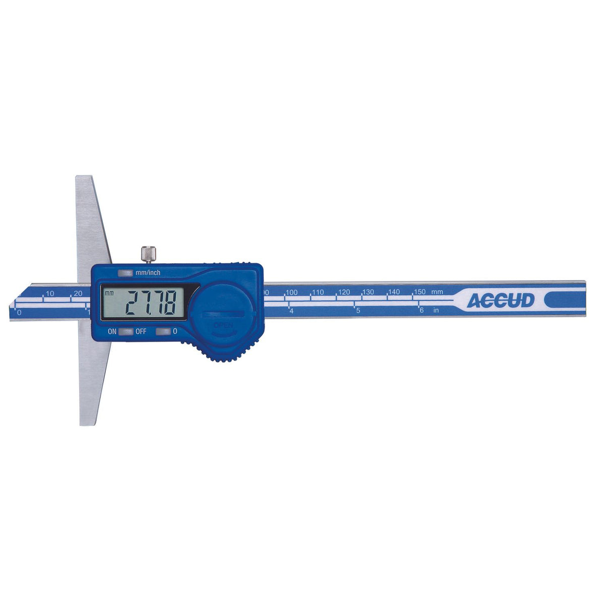 Accud - Digital Depth Gauge - 0-300mm/0-12 Inch