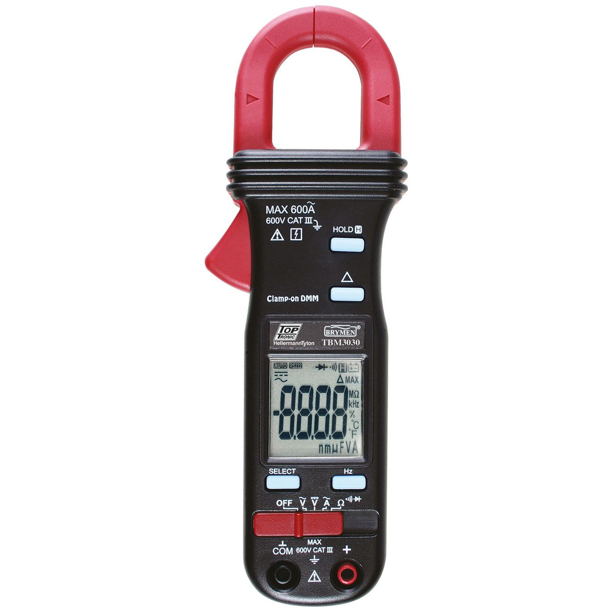 HellermannTyton Brymen Toptronic TBM3030 Digital Clamp Meter 600A AC