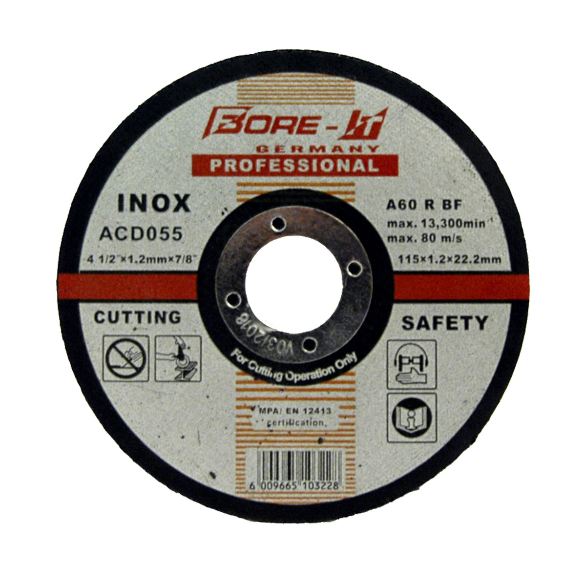 Bore-it - Inox - Cutting Disc - Steel - 115 X 1.2mm