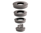 Wirquin Universal Sink / Basin Plug - Grey