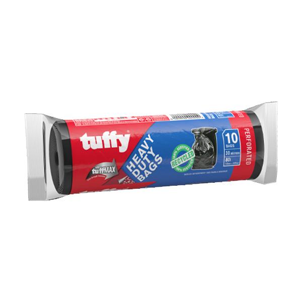 Refuse Bag Tuffy Black H/Duty 10 Piece 30Mic