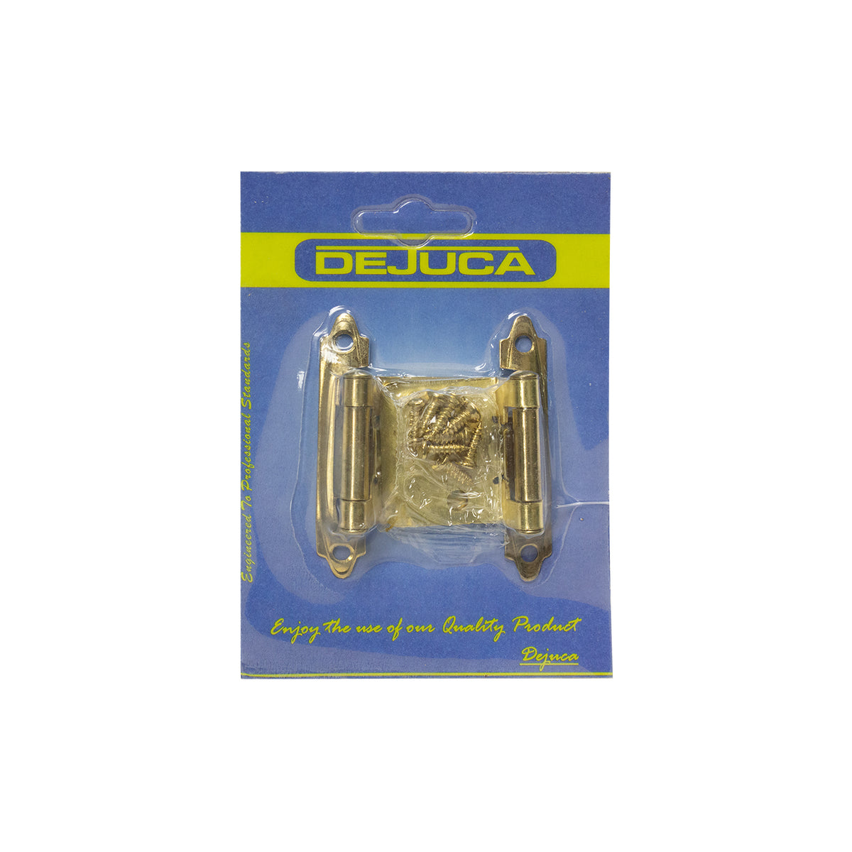 Dejuca - Self Closing Hinge - Brass - Plated - 1pair/Card