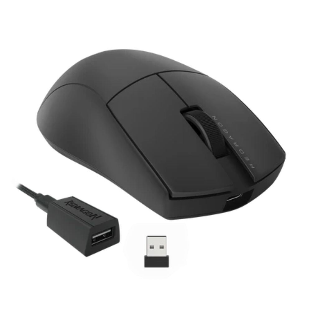 Redragon M916 PRO 26000DPI 5-Button Wireless Gaming Mouse - Black - White
