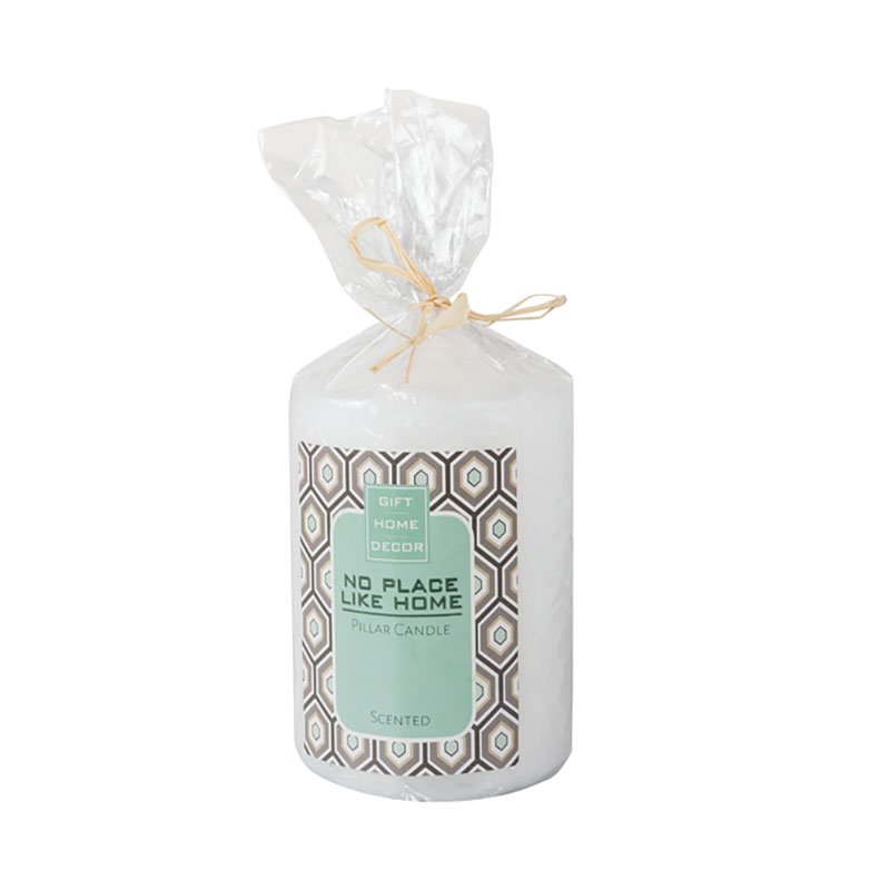 Pillar Candles - Scented - White - 10cm x 7cm