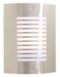 Stripe Design Wall Light Satin Chrome