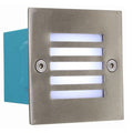 Square Grid Foot Light 70mm Satin Chrome LED