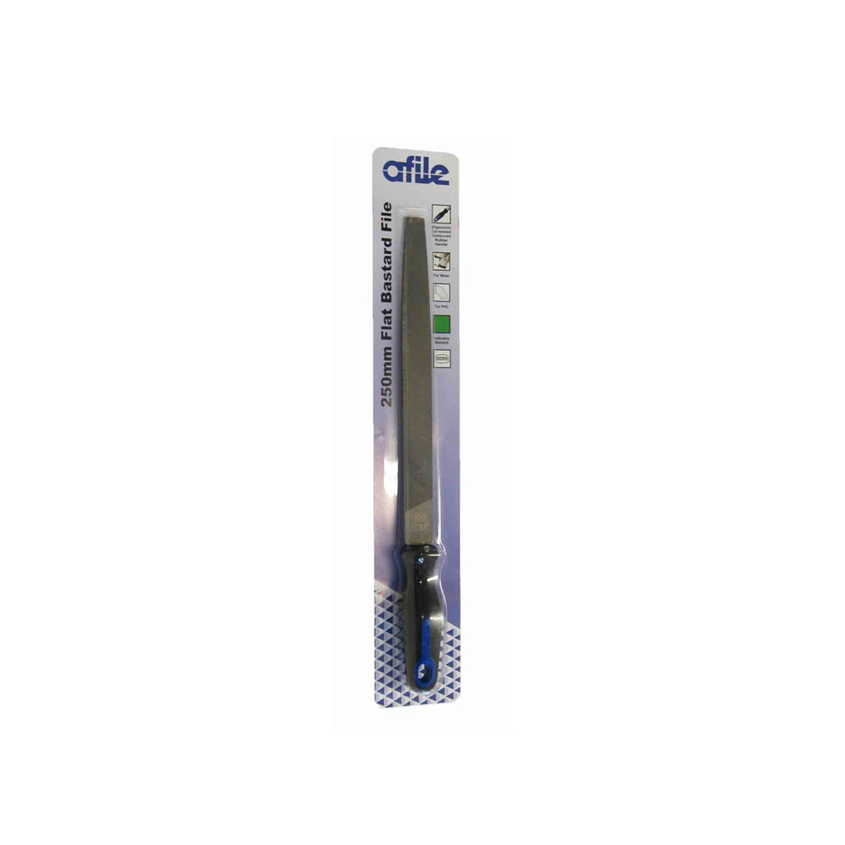 Afile - Flat Bastard File - Handled - 250mm