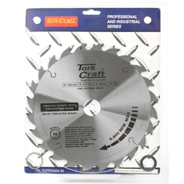 Tork Craft Blade TCT 230 X 24T 30/1/20 Atb Positive Professional Industrial