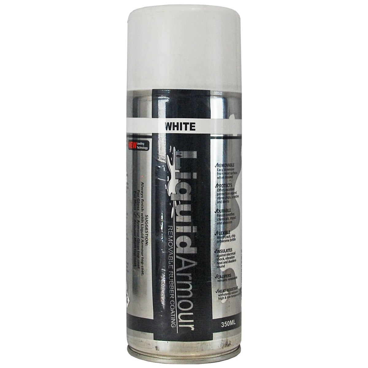 Liquid Armour Removable Synthetic Rubber Coating 350ml Aerosol - White