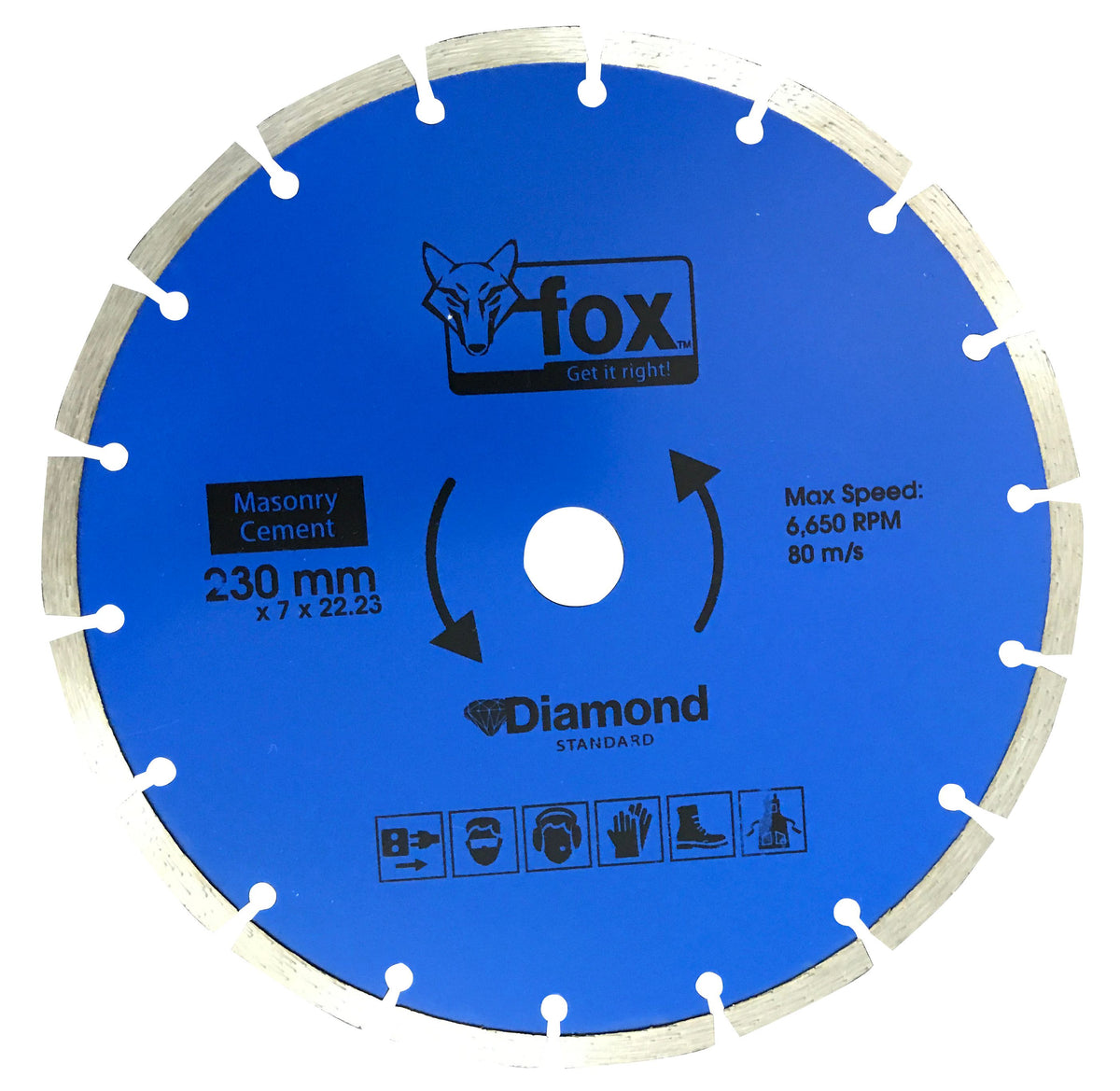Fox Tools - Segmented 230mm Diamond Blades - Set of 10