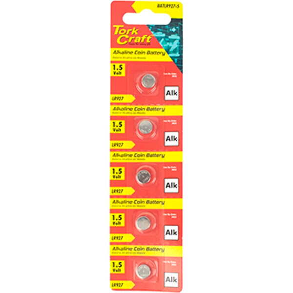 Tork Craft - Lr927 Alkaline Coin Battery X5 Pack