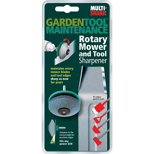 Multisharp Rotary Mower & Tool Sharpener Corundum Wheel for Drill