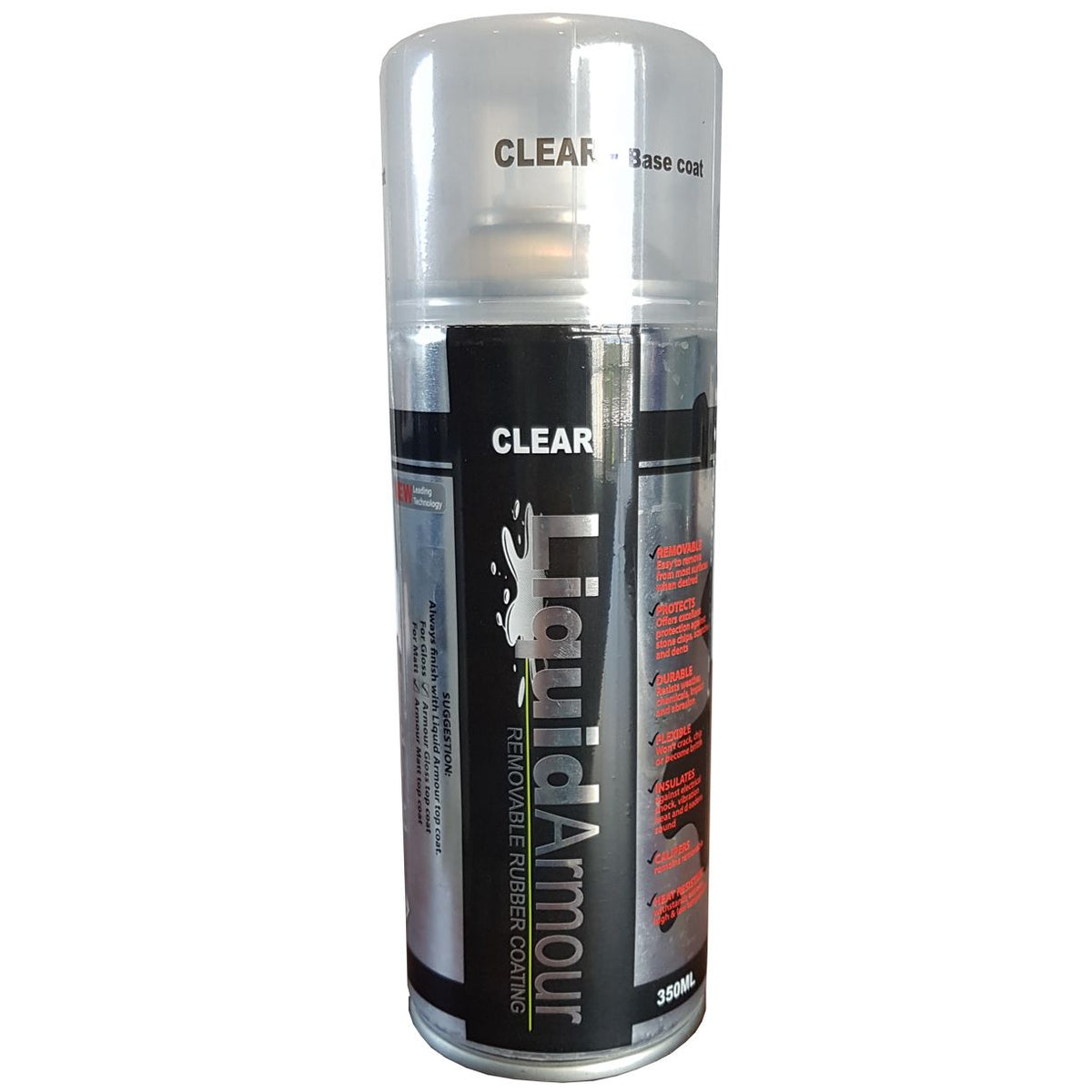 Liquid Armour Removable Synthetic Rubber Coating 350ml Aerosol - Clear
