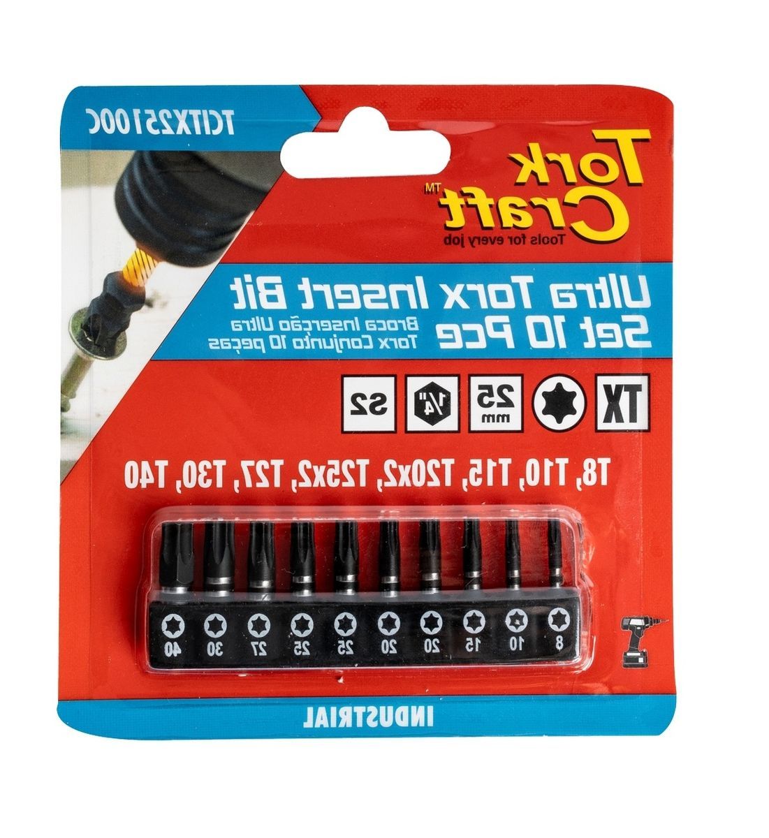 Tork Craft Torx Impact 10Pc Insert Bit Set