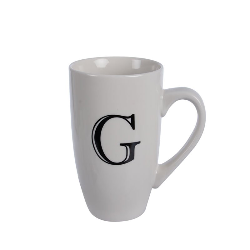 Mug - Household Accessories - Ceramic - Letter G Design - White